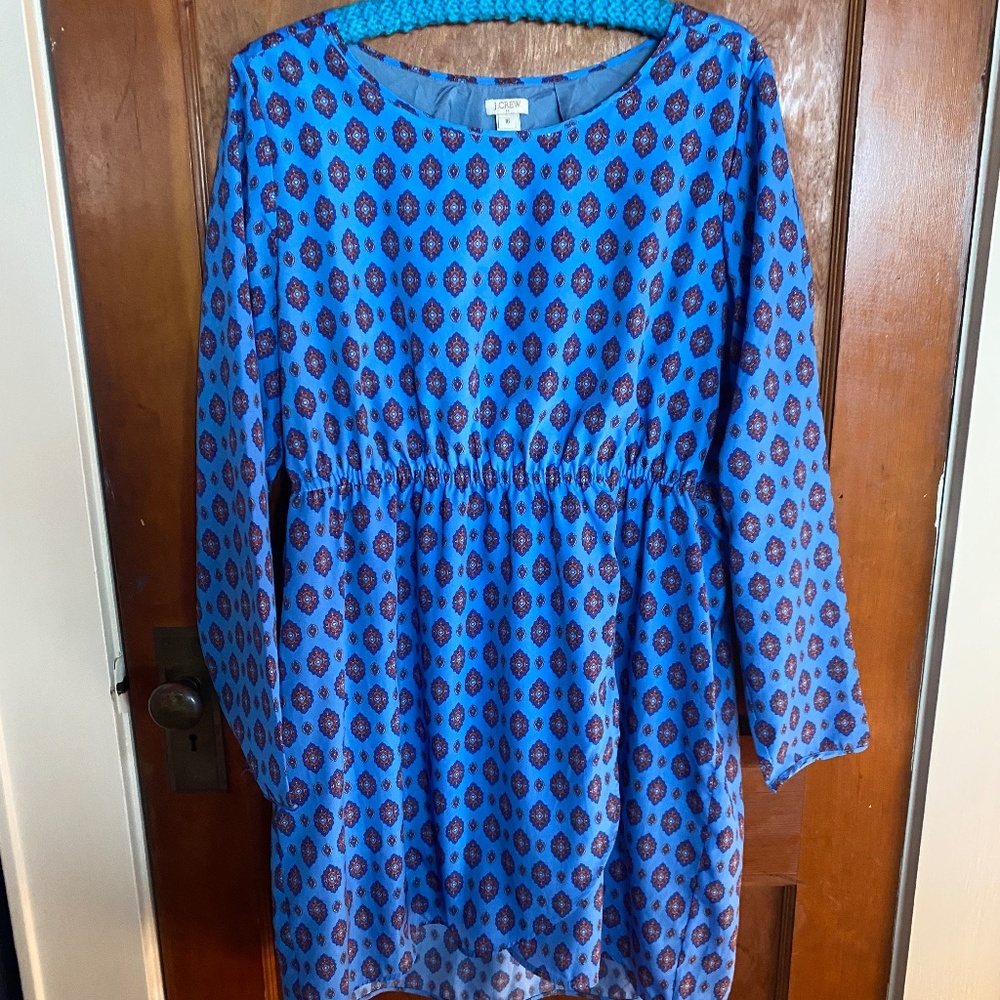 J Crew fully lined mini dress